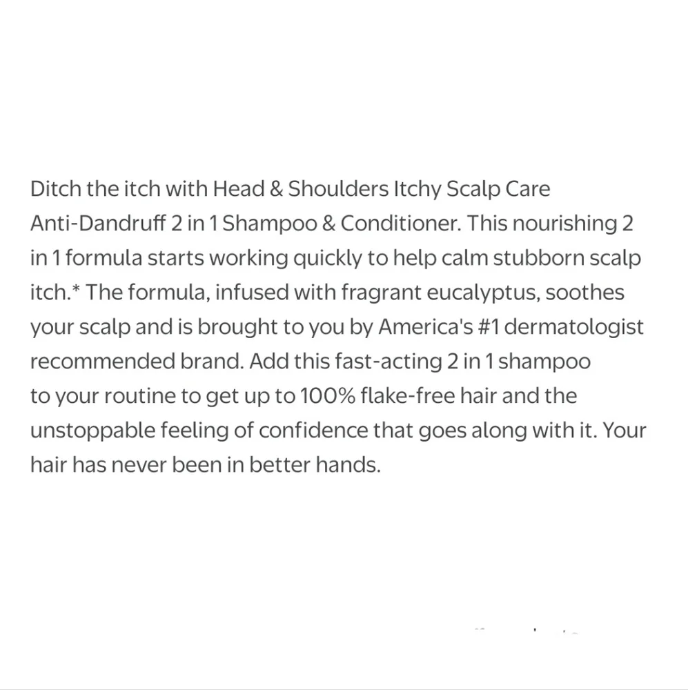 ⭐4/$15 Head & Shoulders Itchy Scalp Care 2-in-1 Shampoo & Conditioner
